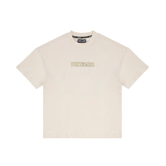 "COLLEGE RULES" T-Shirt Off White