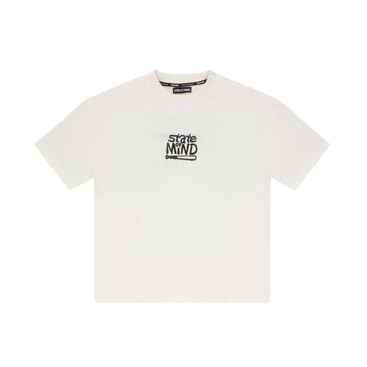 "NAUGHTY BY 5TATE" T-Shirt White