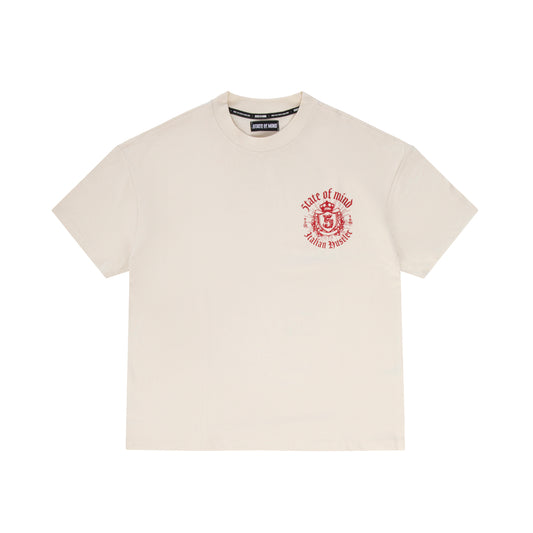 "ITALIAN HUSTLER" by Guè Hustler Kingdom T-shirt white