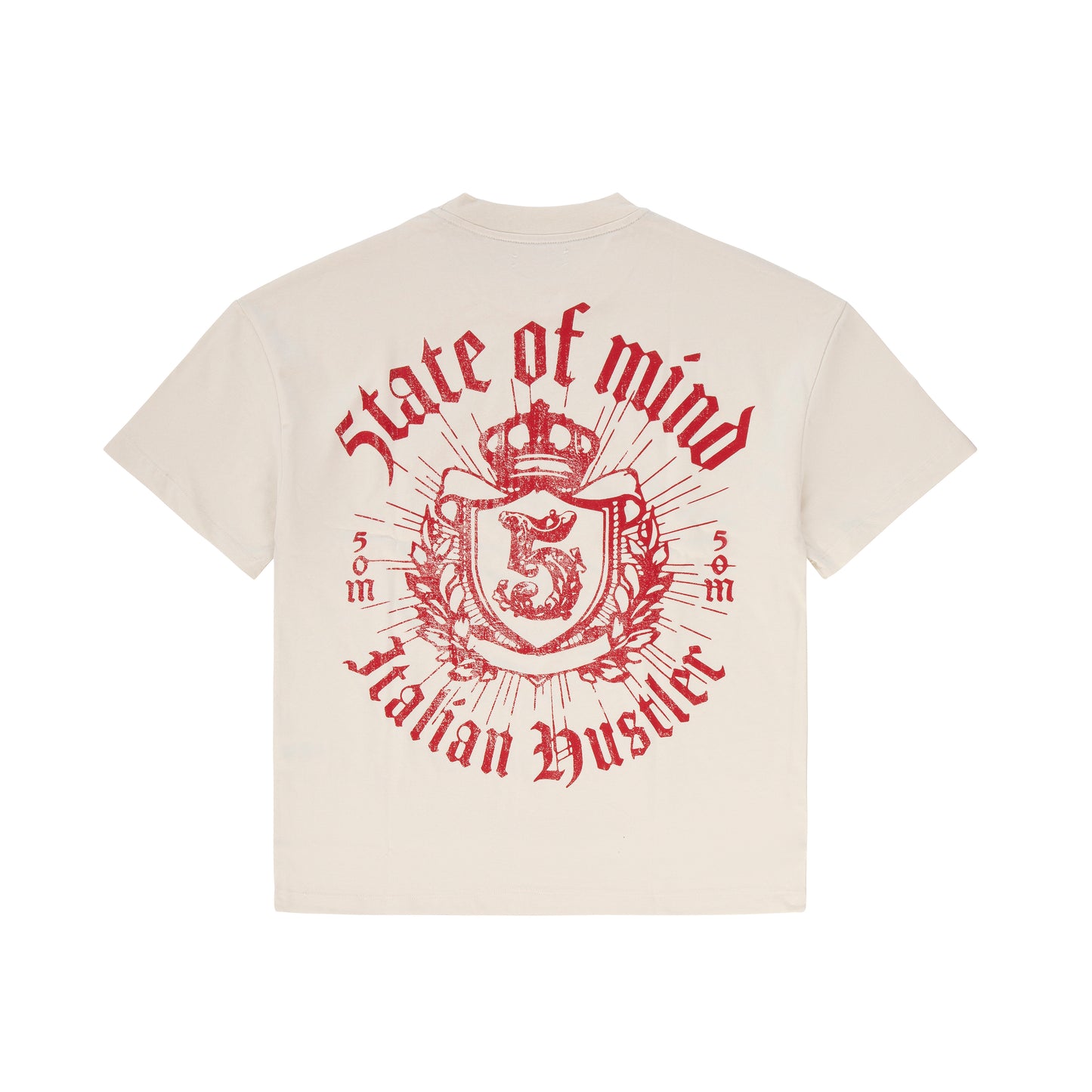 "ITALIAN HUSTLER" by Guè Hustler Kingdom T-shirt white