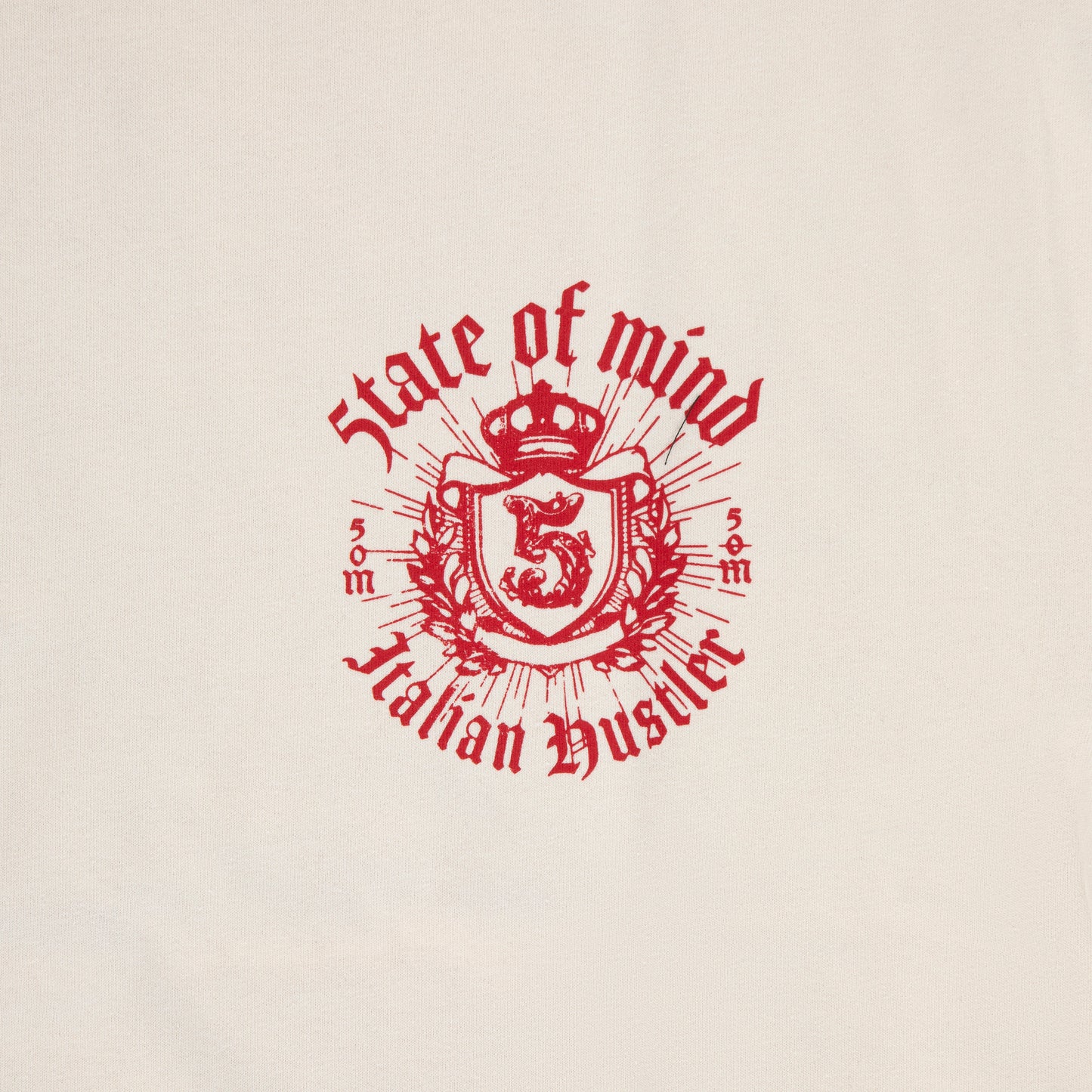 "ITALIAN HUSTLER" by Guè Hustler Kingdom T-shirt white