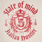 "ITALIAN HUSTLER" by Guè Hustler Kingdom T-shirt white