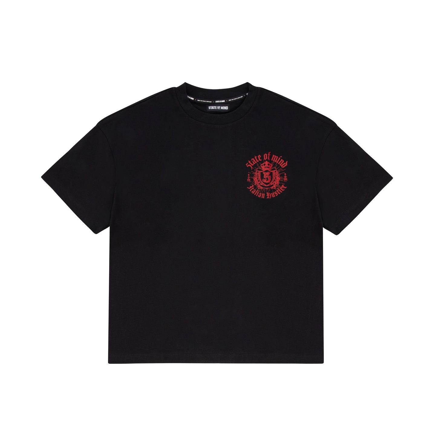 "ITALIAN HUSTLER" by Guè Hustler Kingdom T-shirt black