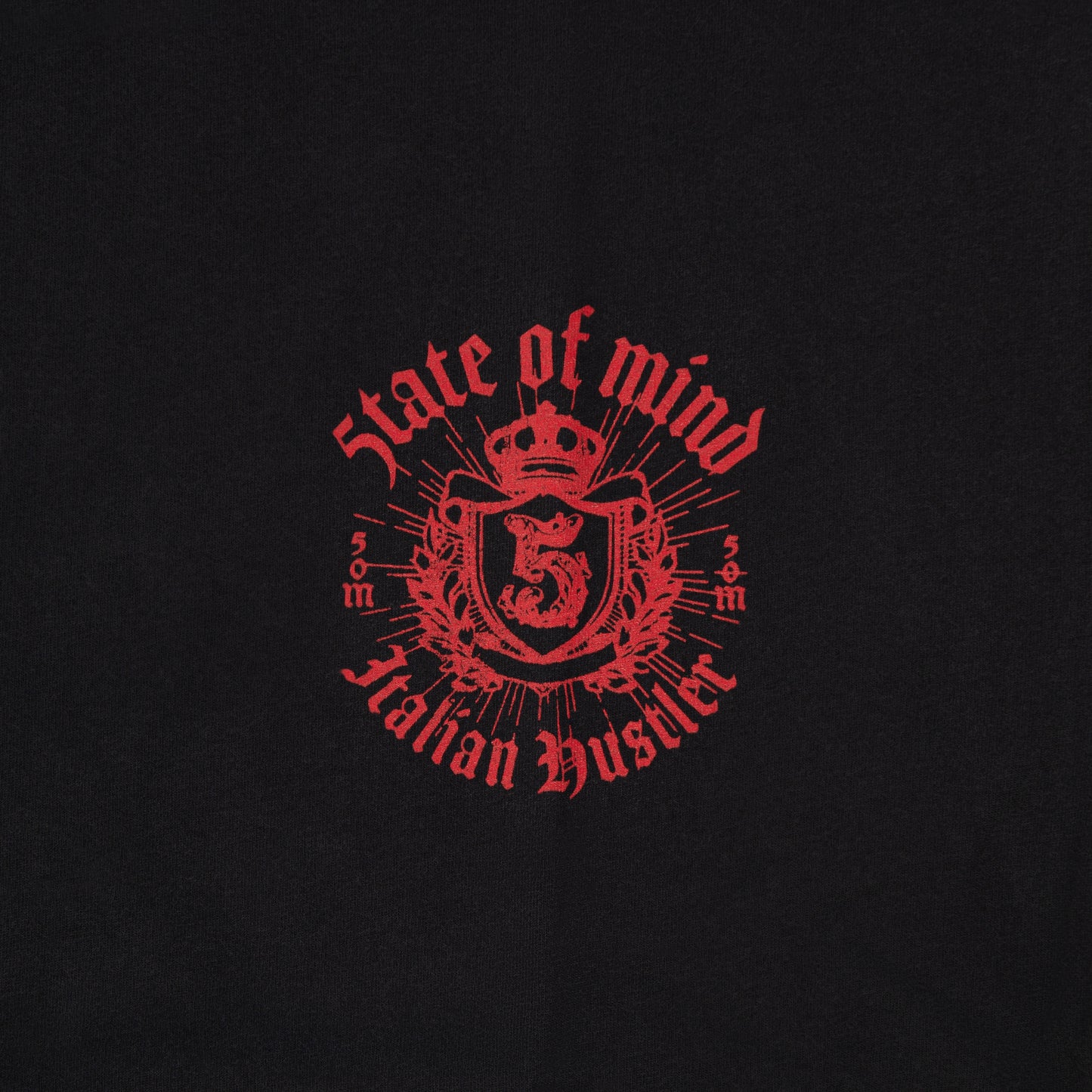 "ITALIAN HUSTLER" by Guè Hustler Kingdom T-shirt black