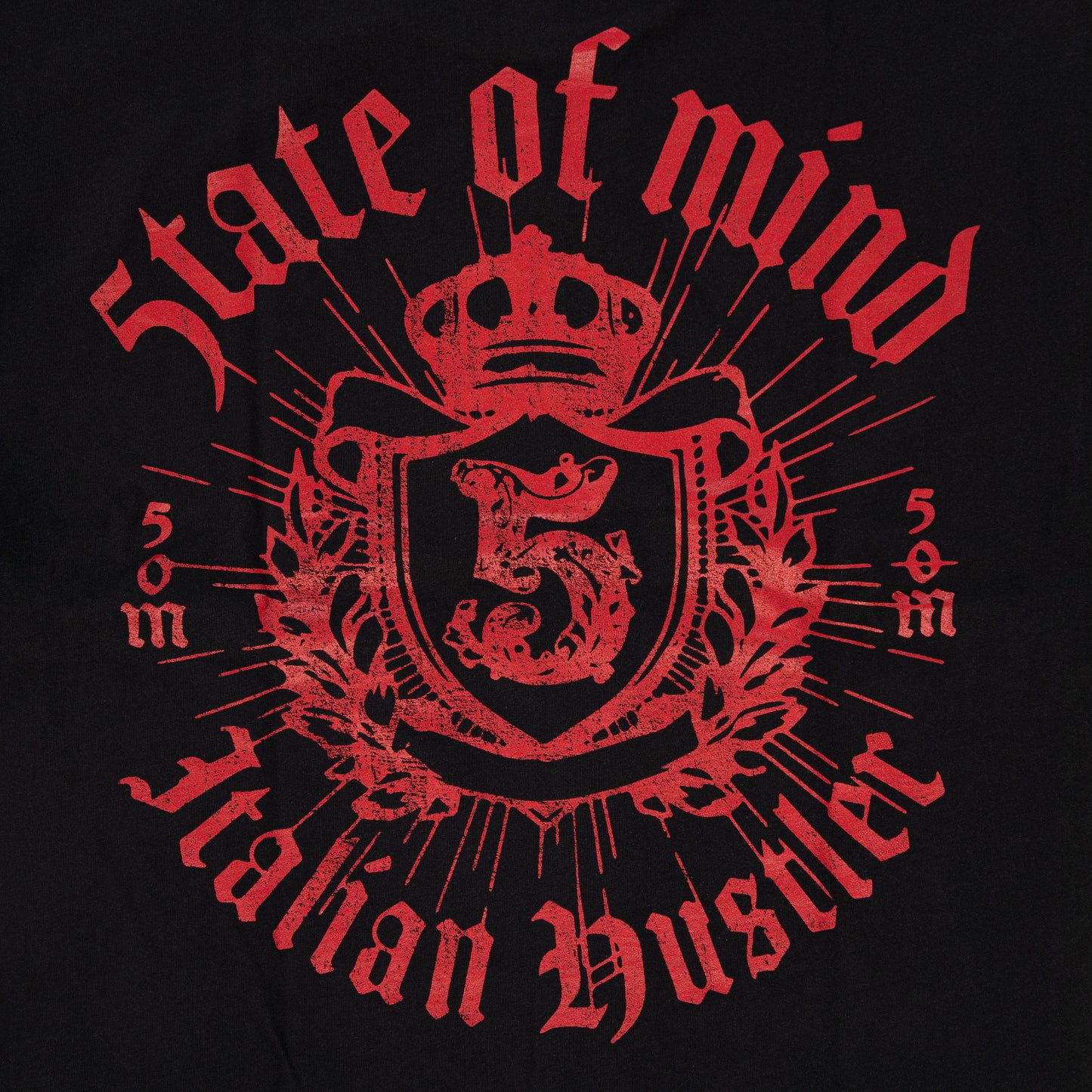 "ITALIAN HUSTLER" by Guè Hustler Kingdom T-shirt black