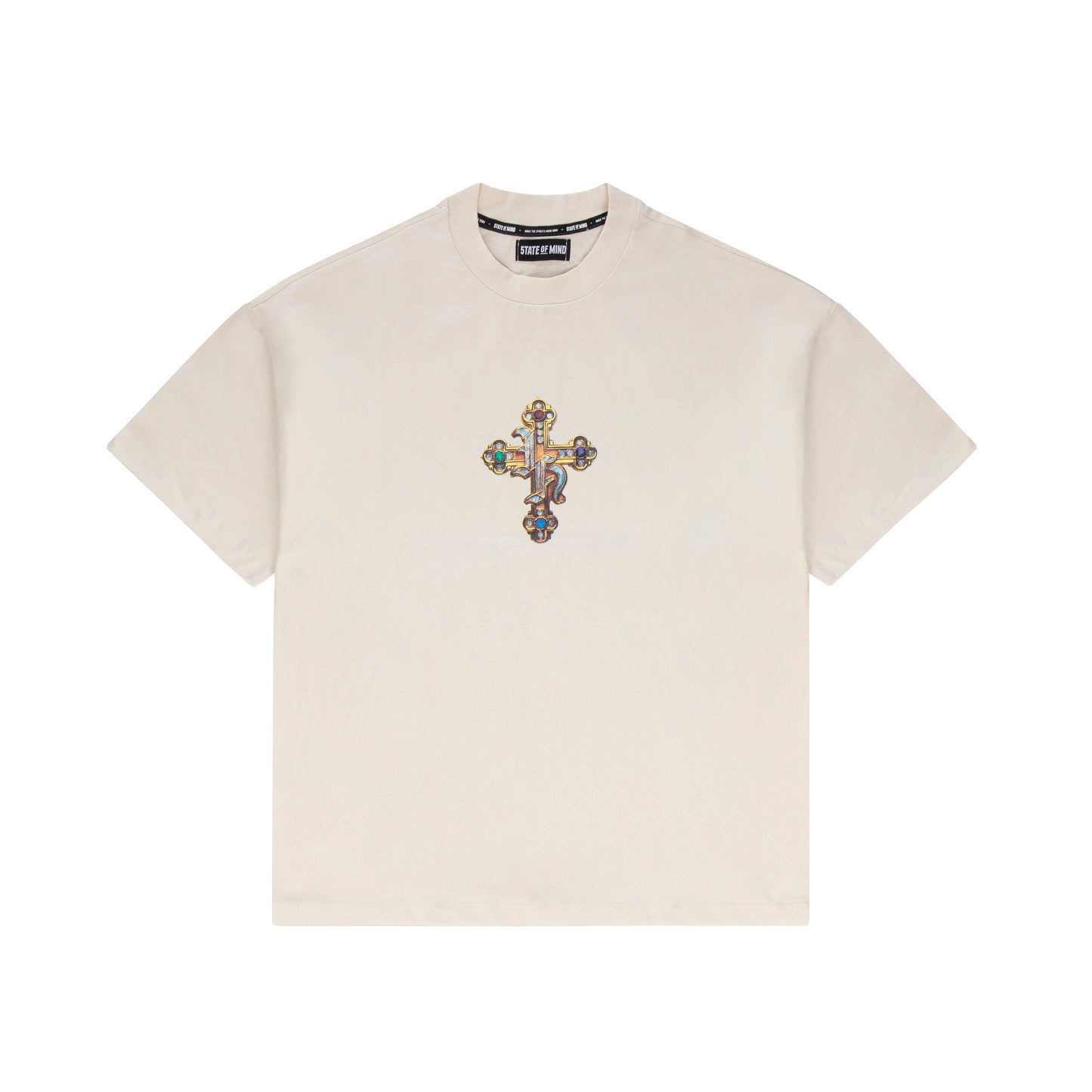 "ITALIAN HUSTLER" by Guè Hustler Bling T-Shirt White