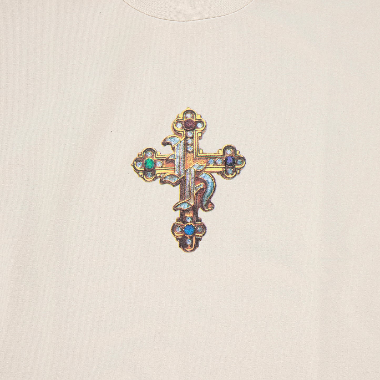 "ITALIAN HUSTLER" by Guè Hustler Bling T-Shirt White