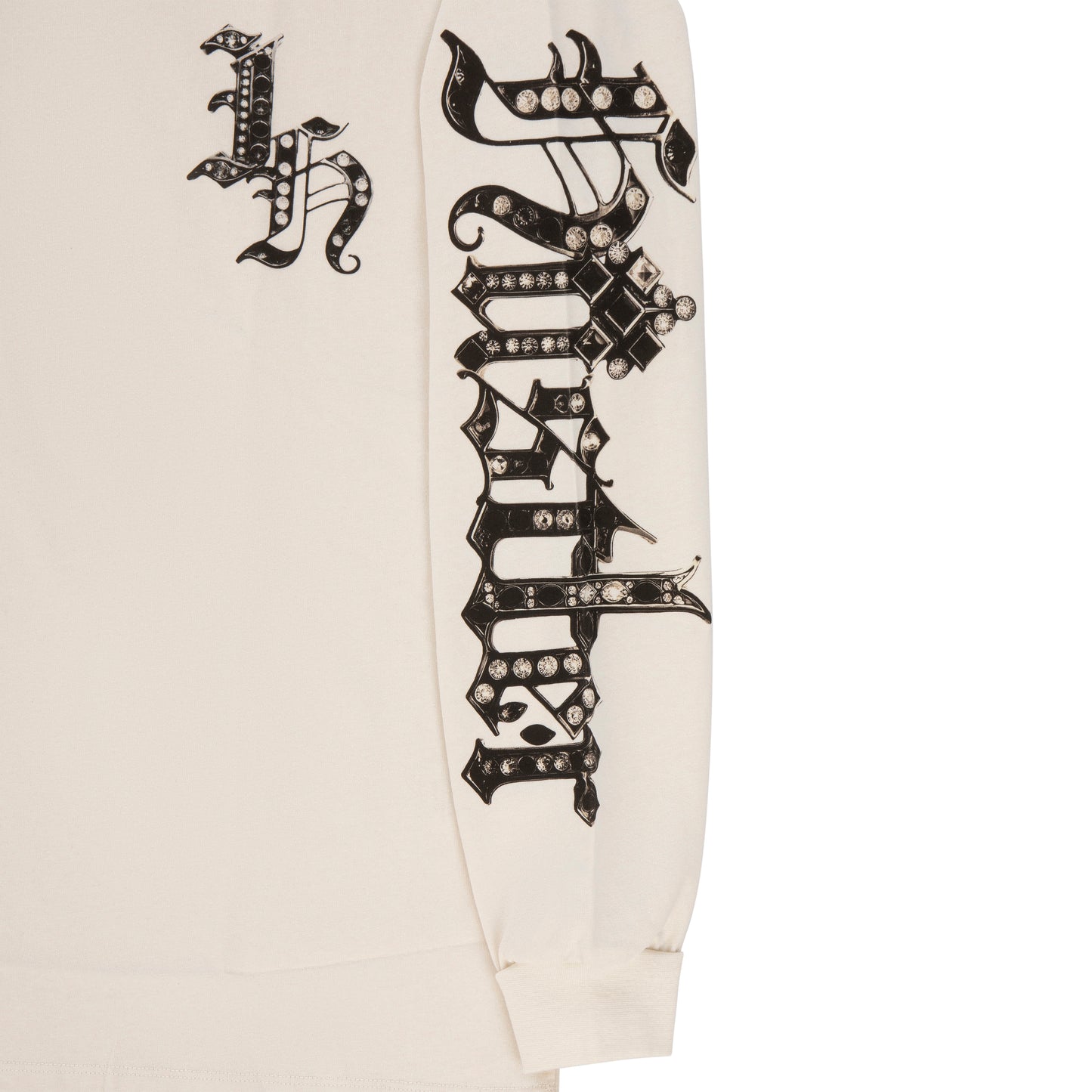 "ITALIAN HUSTLER" by Guè T-Shirt L/S Hustler Bling White