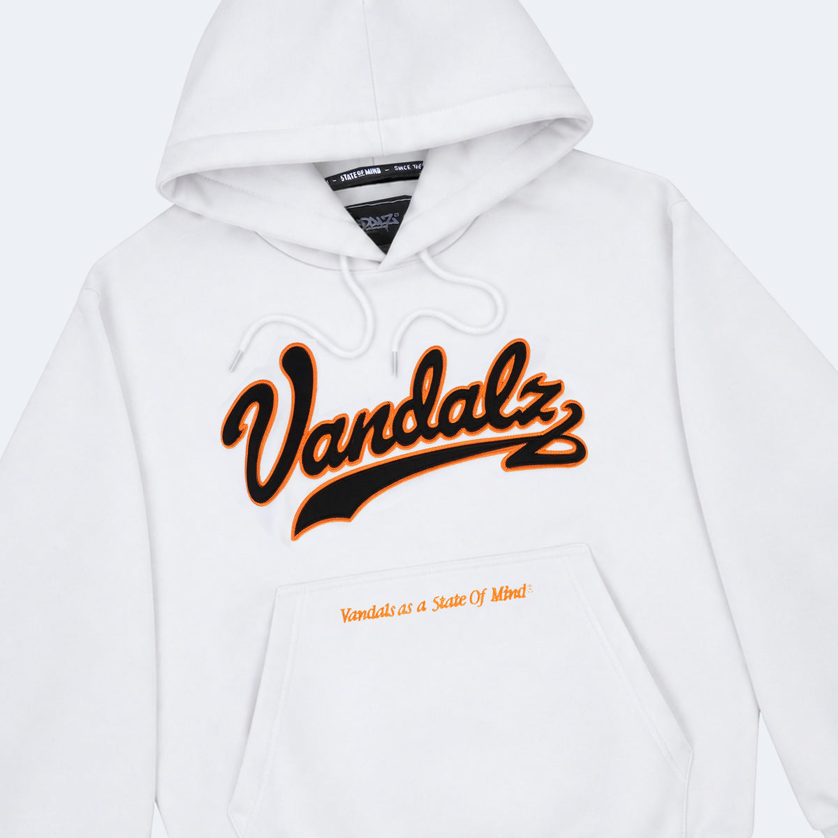 "VANDALZ COLLEGE" Hoodie White