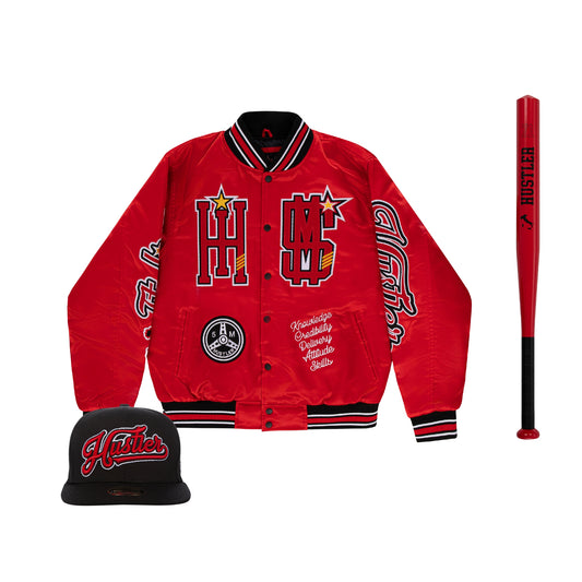 "ITALIAN HUSTLER" by Guè Bundle / Bomber + Baseball Bat + Snapback cap
