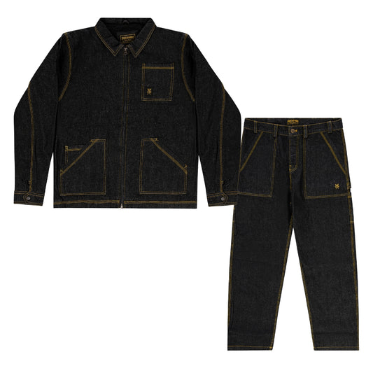 " RETROFUTURE WORKER" Completo Worker Denim Black