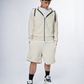 "MONOGRAM" Zip Hoodie Sand T/T 500g