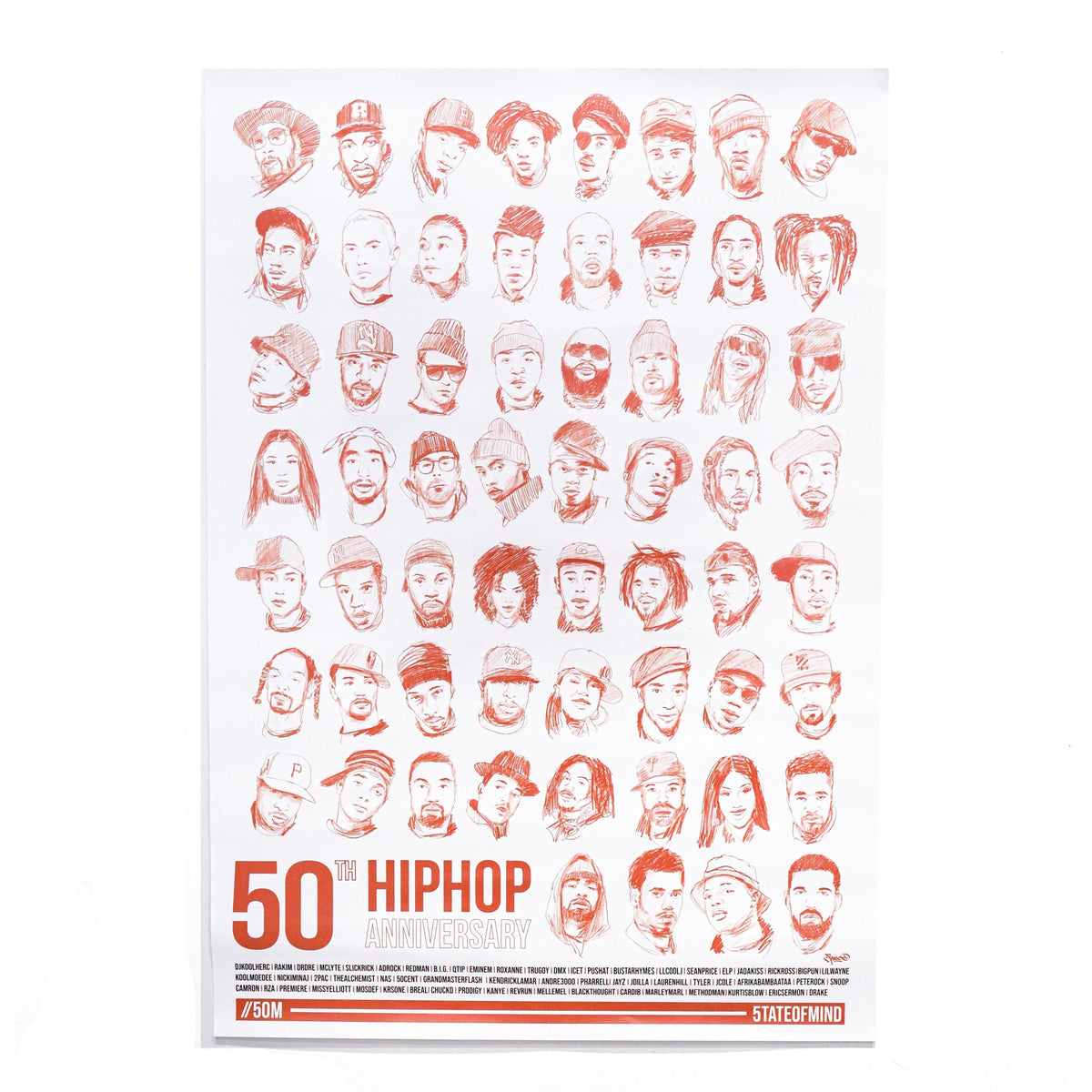Poster omaggio 5tate of Mind - 50th Hip Hop Anniversary