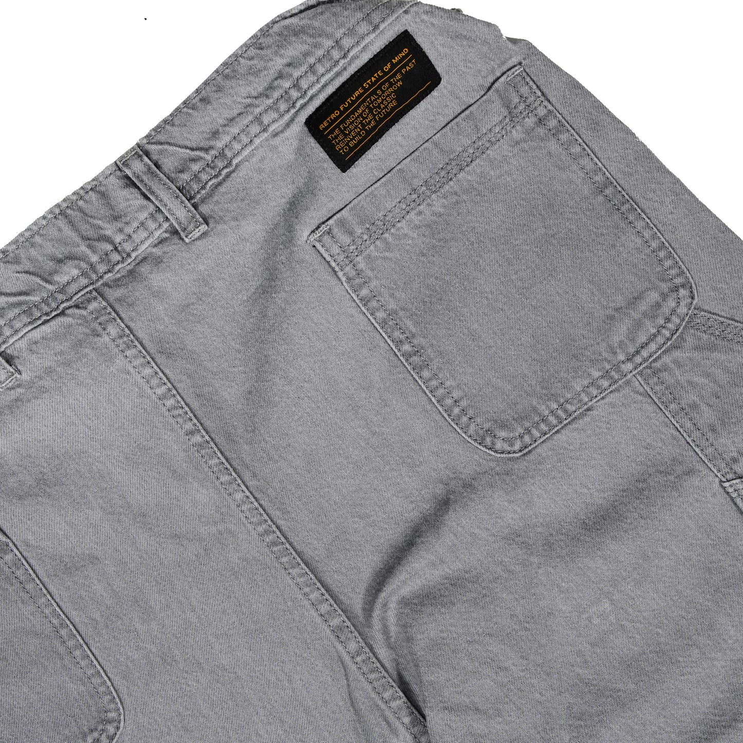 "RETROFUTURE WORKER" RF Worker Pant Black Label Jeans Grey