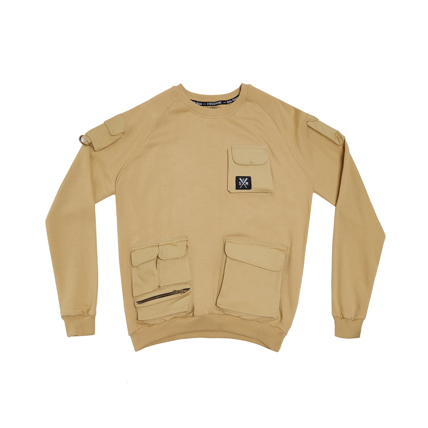 "RETROFUTURE" cargo sweatshirt beige