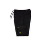 "RETROFUTURE CARGO" Ripstop Cargo Short Black