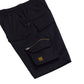 "RETROFUTURE CARGO" Ripstop Cargo Short Black
