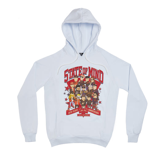 "10 YEARS ALL STARS" Hoodie white + Poster