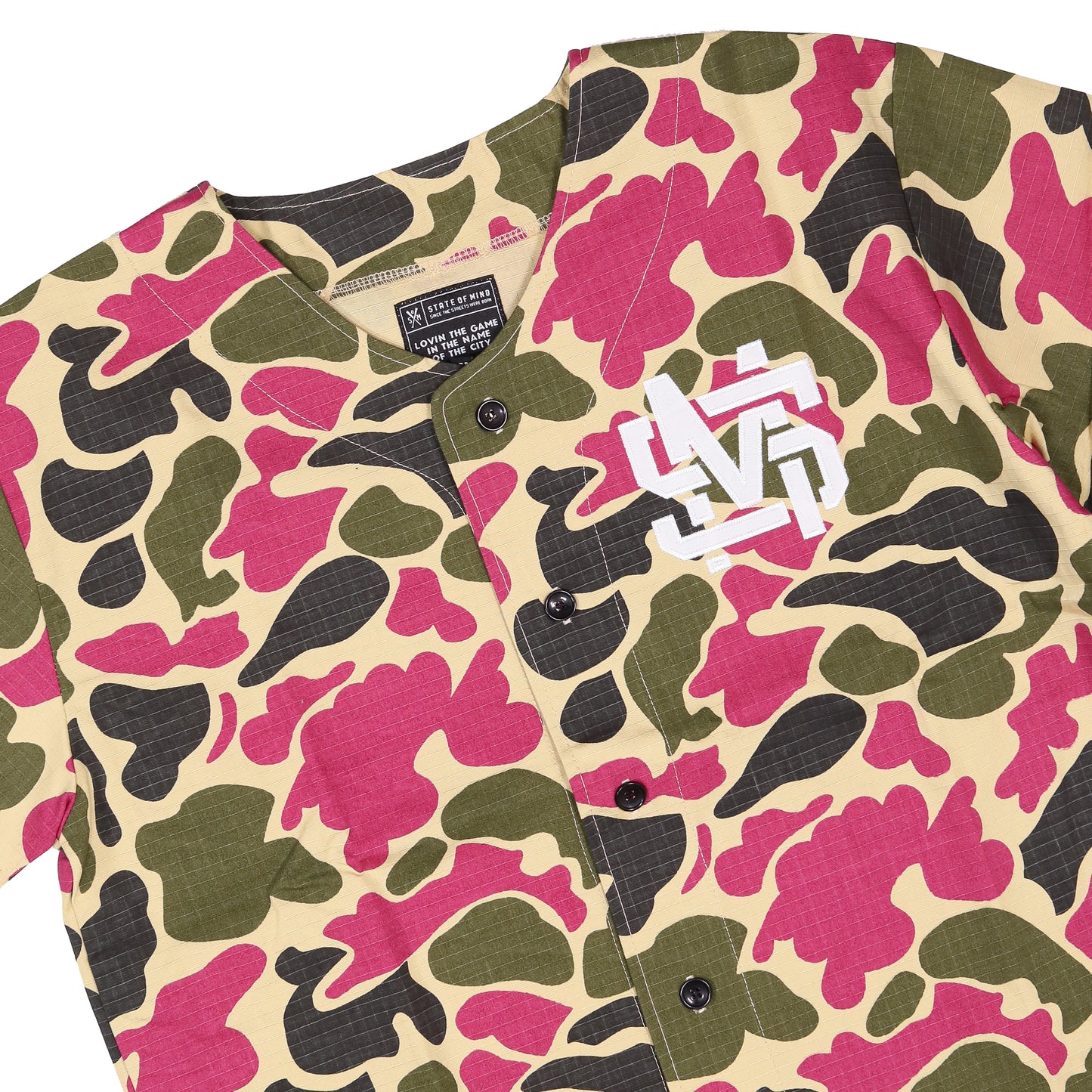 " MONOGRAM " Ripstop Baseball Shirt Camouflage