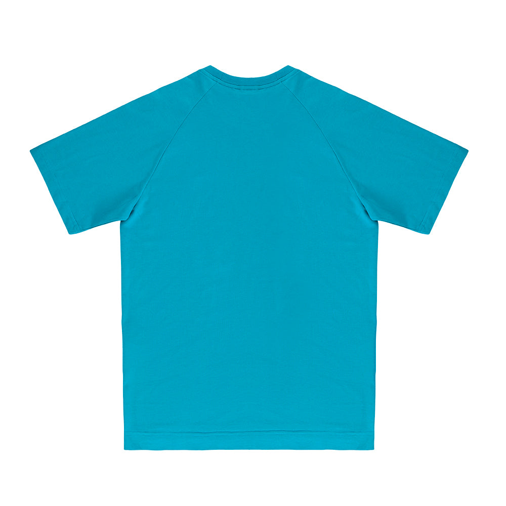 " RETROFUTURE BASIC " T-Shirt Azzurra