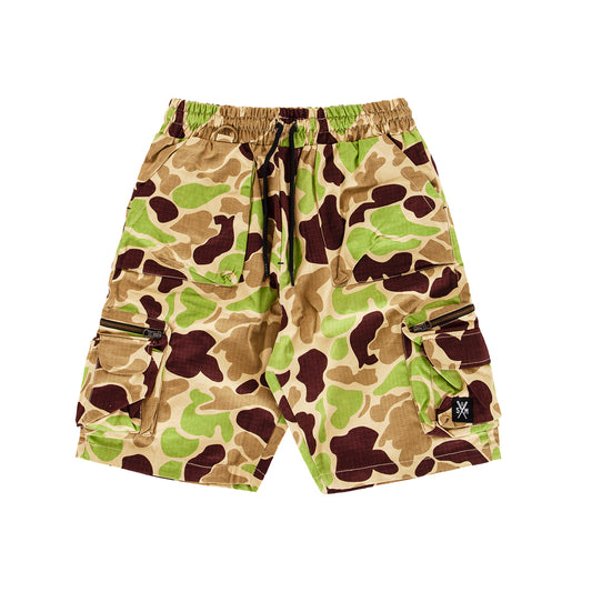 " RETROFUTURE CARGO " Ripstop Cargo Shorts Camouflage