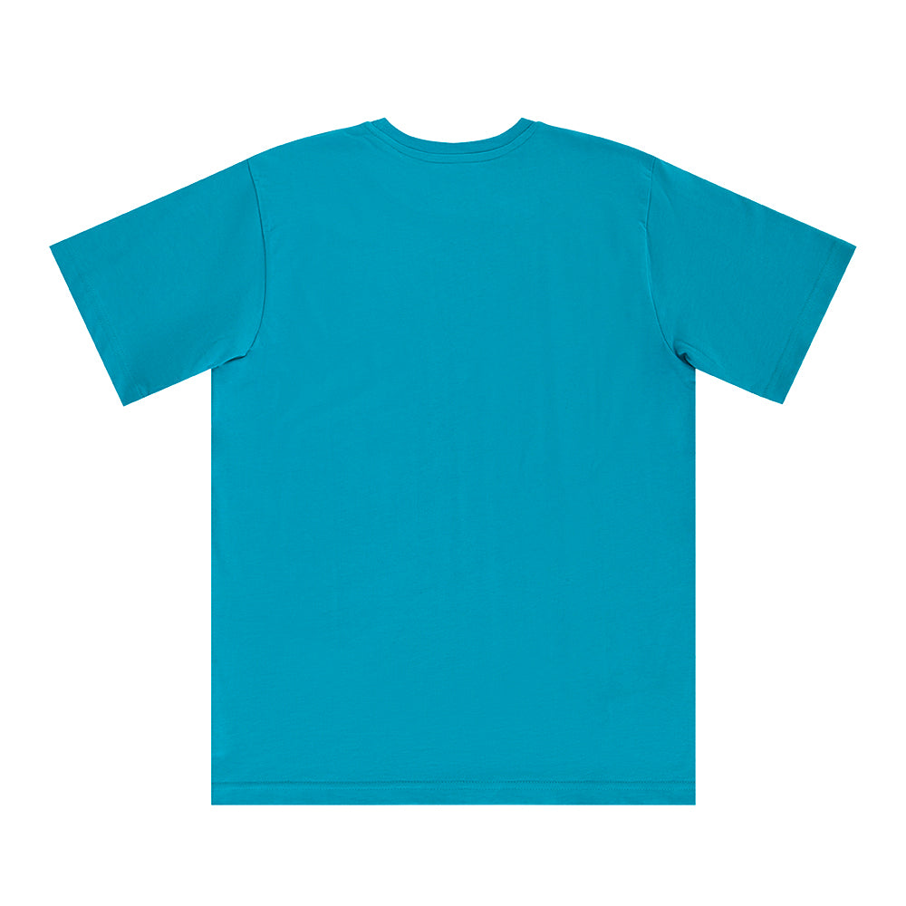 " BLOCK LOGO " T-Shirt Azzurra