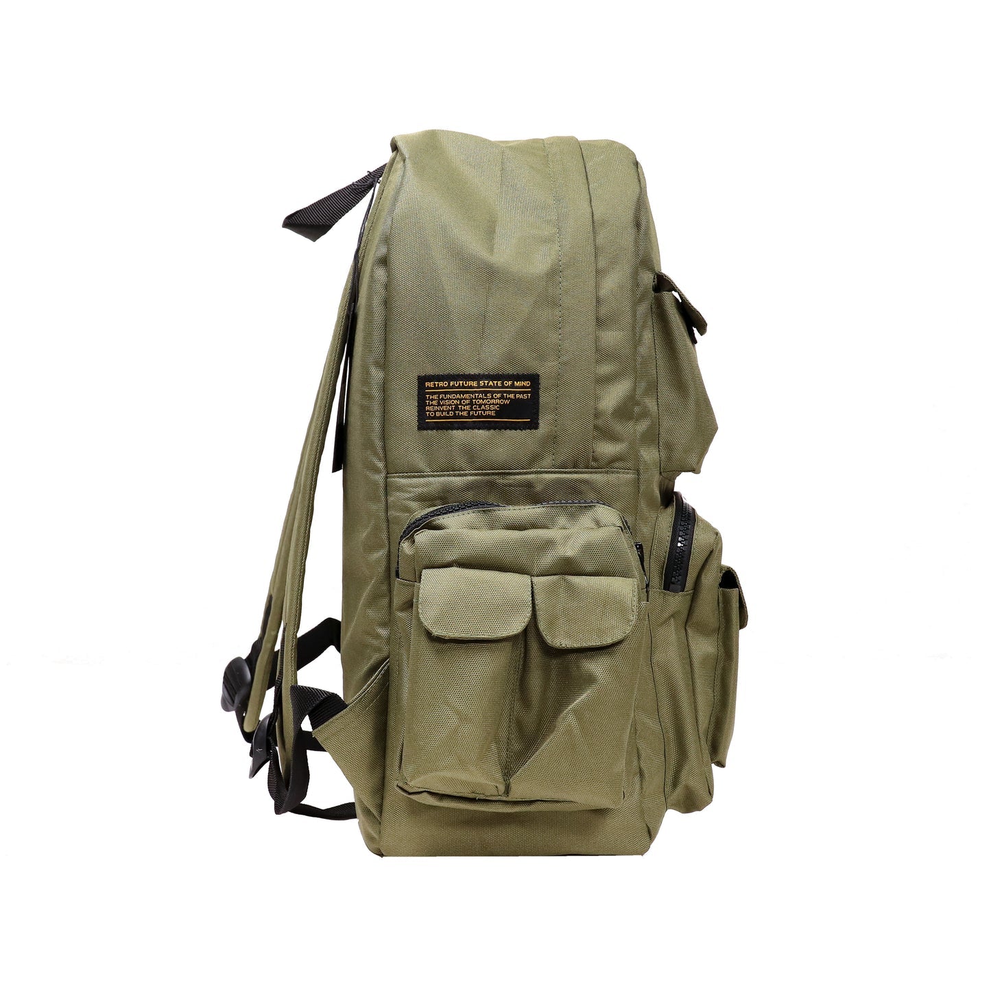 " RETROFUTURE " Backpack Verde Militare
