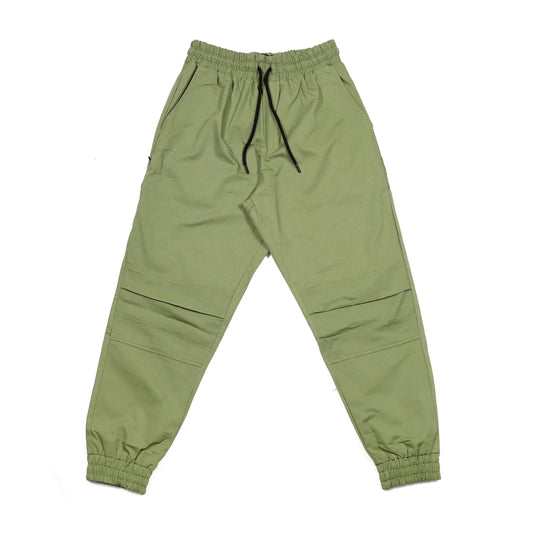 " RETROFUTURE BASIC " Ripstop Jogger Verde Militare