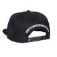 Schwarze Snapback-Rückseite mit der Aufschrift "ALL STAR MONOGRAM".
