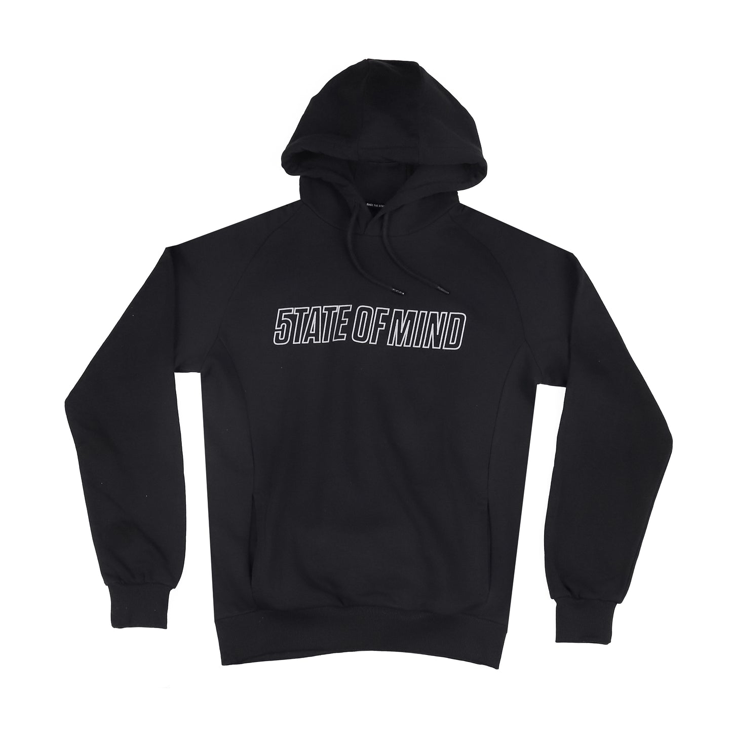 "SINCE THE STREETS" black reflective hoodie
