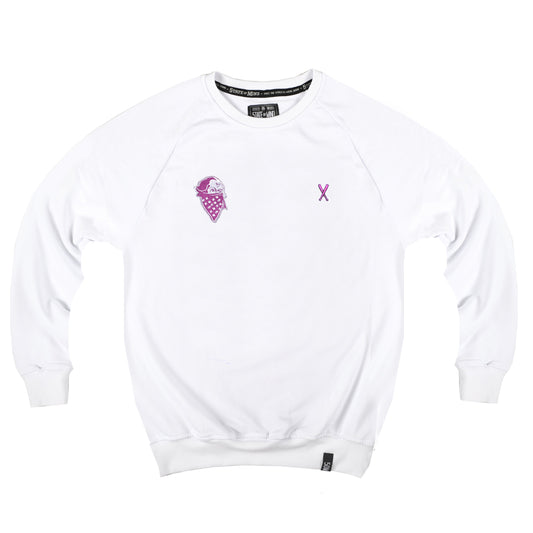 "5OM x BHMG" <br /> sweatshirt white
