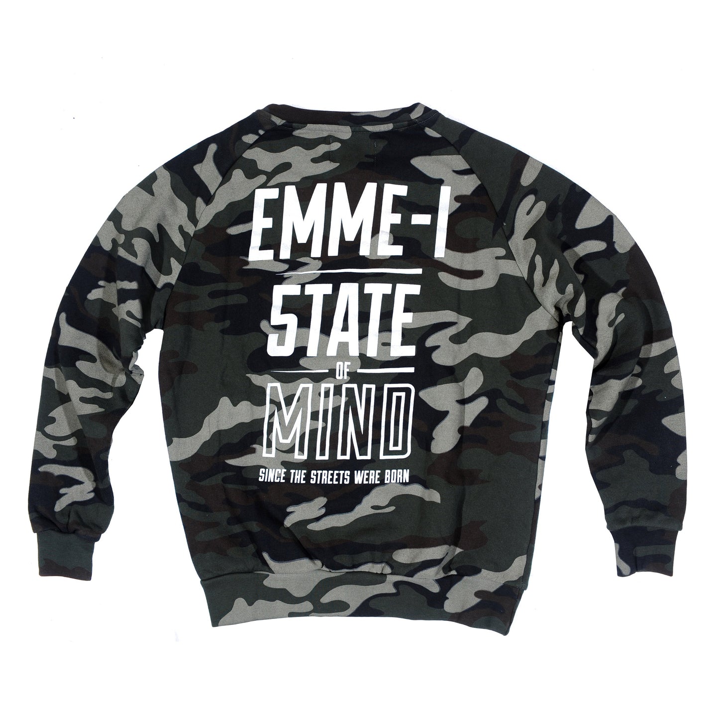 "EMME-I CELEBRATION" <br /> tundra camo sweatshirt