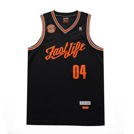 "CAMPUS" black jersey basketball