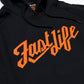 "5OM x FAST LIFE" Hoodie schwarz